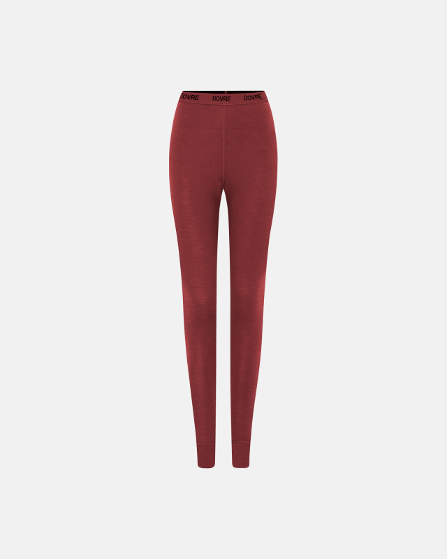 Leggings | 100% merino uld | Rød Leggings | 100% merino uld | Rød