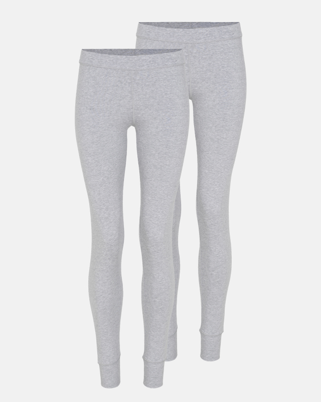 Leggings 2-pak | Bambusviskose | Grå Leggings 2-pak | Bambusviskose | Grå