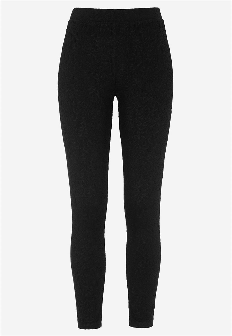 Leggings med strukturmønster Leggings med strukturmønster