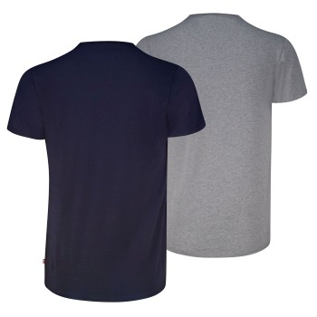 Levis 2P Base Crew Neck T-shirt Marineblå/Grå bomuld Small Herre Levis 2P Base Crew Neck T-shirt Marineblå/Grå bomuld Small Herre