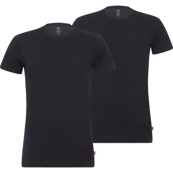 Levis 2P Base Crew Neck T-shirt Sort bomuld Small Herre Levis 2P Base Crew Neck T-shirt Sort bomuld Small Herre