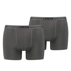 Levis 2P Tencel Boxer Brief Mørkgrå lyocell Small Herre