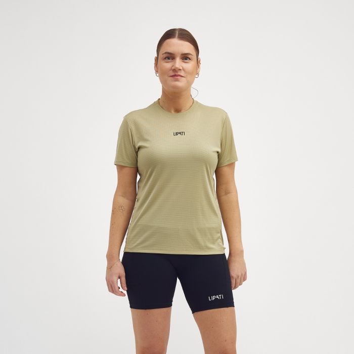 Lipati Balance SS Tee Str. L Brun Dame Lipati Balance SS Tee Str. L Brun Dame