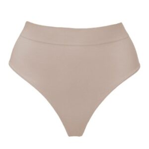 Magic Trusser Comfort Thong Lysbrun nylon Small Dame