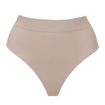 Magic Trusser Comfort Thong Lysbrun nylon Small Dame Magic Trusser Comfort Thong Lysbrun nylon Small Dame