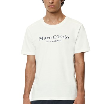 Marc O Polo Logo Top Hvid bomuld Small Dame Marc O Polo Logo Top Hvid bomuld Small Dame