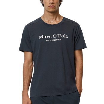 Marc O Polo Logo Top Marineblå bomuld Small Dame Marc O Polo Logo Top Marineblå bomuld Small Dame