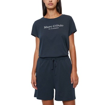 Marc O Polo Lounge Short Pyjama Set Marineblå bomuld Small Dame Marc O Polo Lounge Short Pyjama Set Marineblå bomuld Small Dame