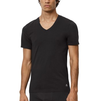 Marc O Polo Men V-Neck Shirts 2P Sort bomuld Small Herre Marc O Polo Men V-Neck Shirts 2P Sort bomuld Small Herre