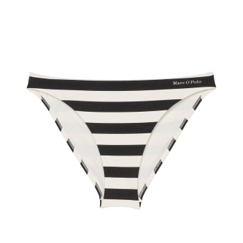 Marc O Polo Stripe Bikini Brief Hvid/Sort Small Dame Marc O Polo Stripe Bikini Brief Hvid/Sort Small Dame