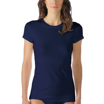 Mey Cotton Pure Short Top Midnatsblå bomuld 38 Dame Mey Cotton Pure Short Top Midnatsblå bomuld 38 Dame