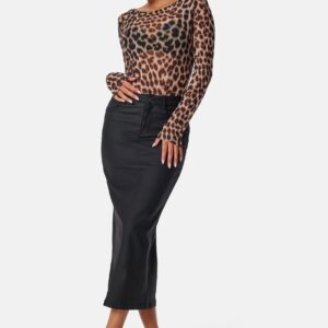 Midi Coated Skirt