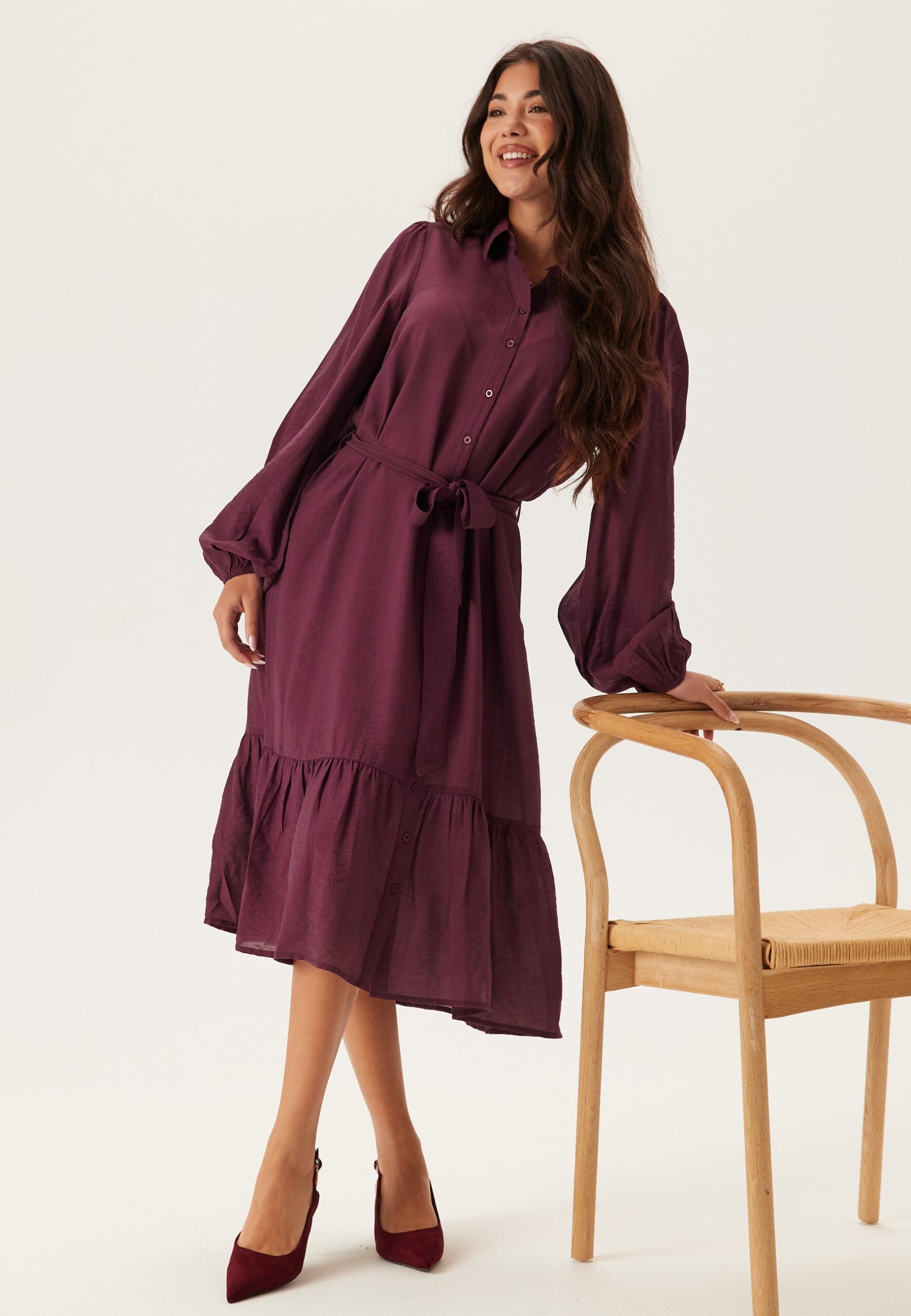 Midi Shirt Dress Midi Shirt Dress