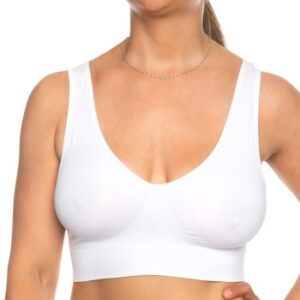 Missya BH Lucia Bra Top Wide Strap Hvid polyamid Small Dame