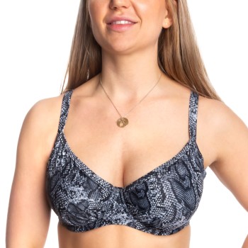 Missya Bell Bikini Wire Bra Print Sort mønstret C 75 Dame Missya Bell Bikini Wire Bra Print Sort mønstret C 75 Dame
