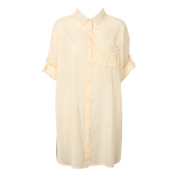 Missya Siena Beach Shirt Benhvid bomuld Small Dame Missya Siena Beach Shirt Benhvid bomuld Small Dame