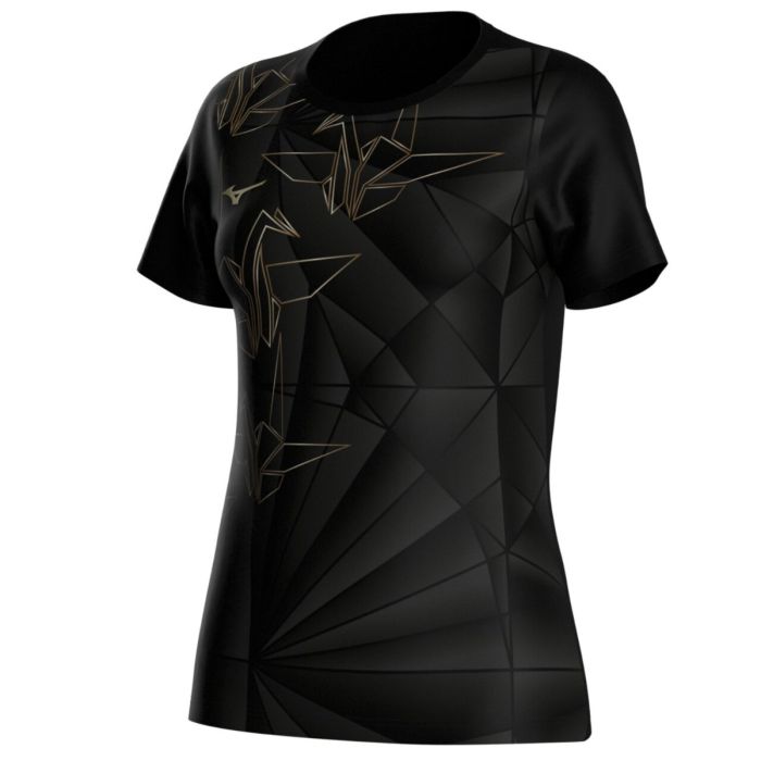 Mizuno Graphic SS Tee Str. L Sort Dame Mizuno Graphic SS Tee Str. L Sort Dame