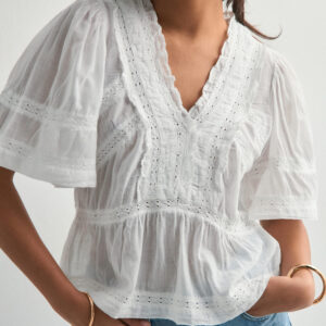 Neo Noir - Hvid - Evienne S Voile Top