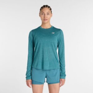 New Balance Athletics Long Sleeve Str. L Grøn Dame