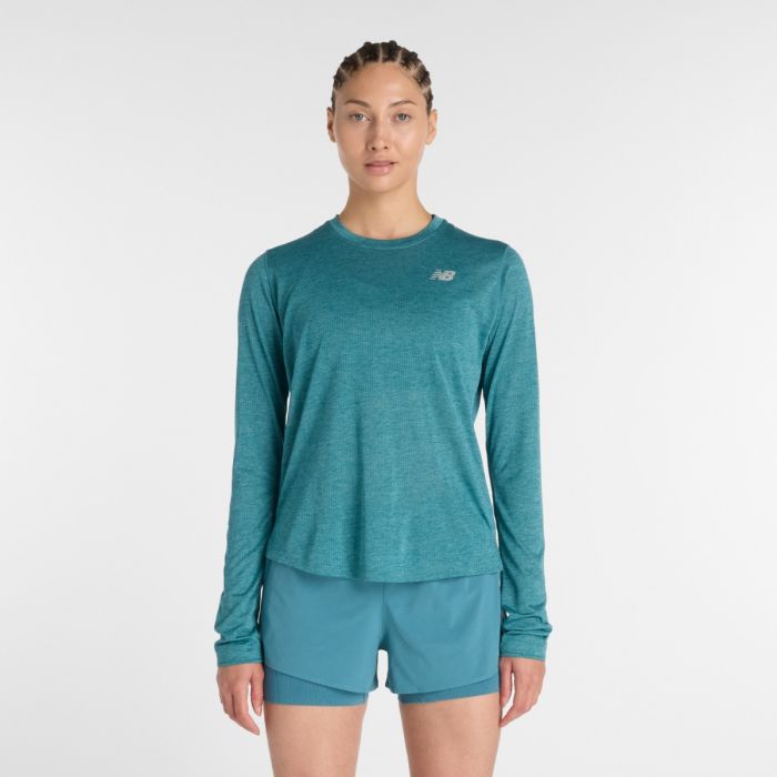 New Balance Athletics Long Sleeve Str. L Grøn Dame New Balance Athletics Long Sleeve Str. L Grøn Dame