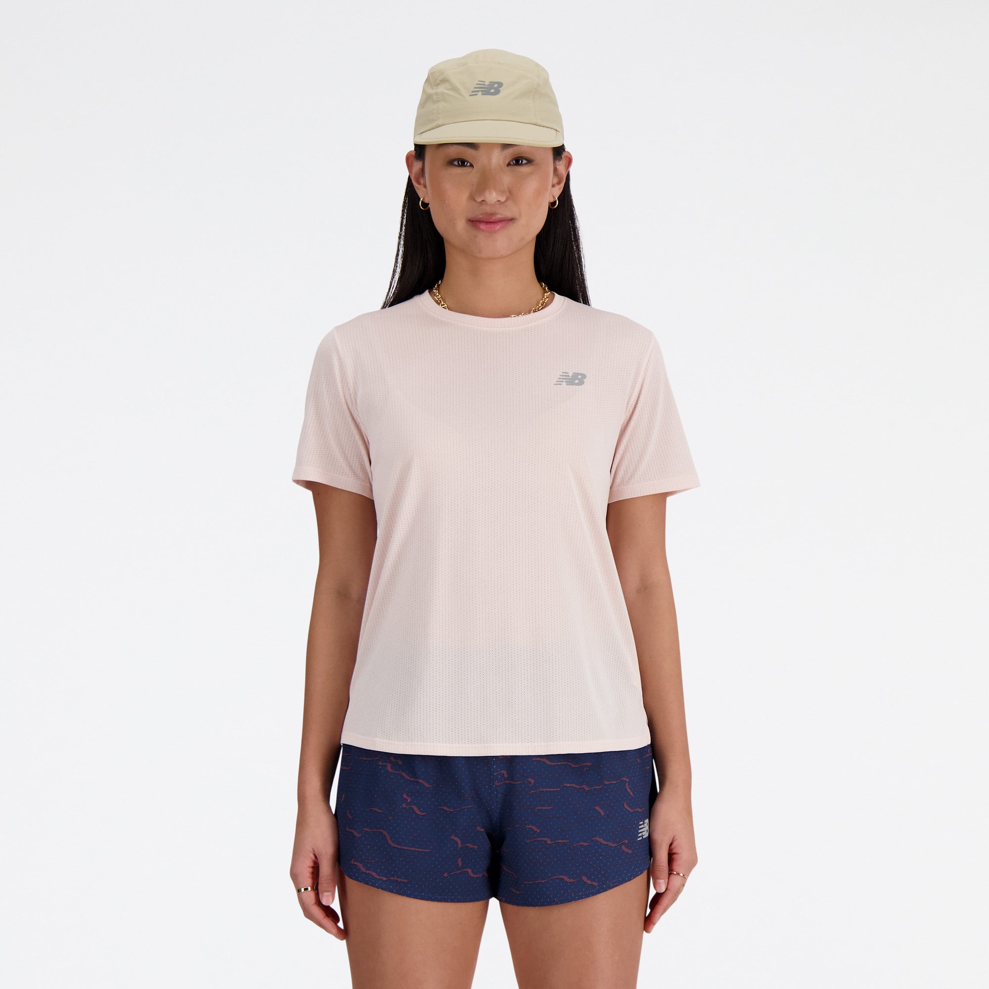New Balance Athletics Tshirt Dame Pink New Balance Athletics Tshirt Dame Pink