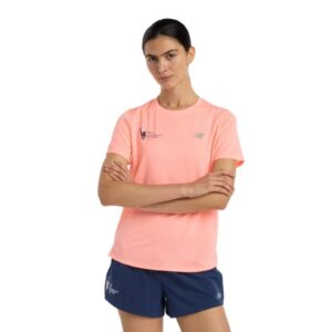 New Balance NYC Marathon Athletics SS Tee Dame - Orange T-shirt til løb og træning