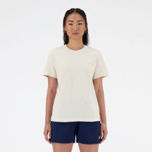 New Balance Sport Essentials Jersey SS Tee Str. L Hvid Dame