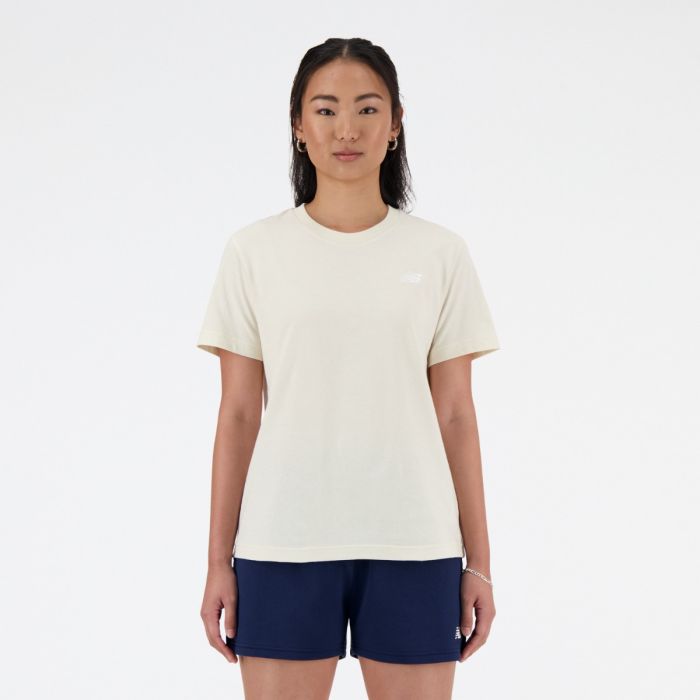 New Balance Sport Essentials Jersey SS Tee Str. L Hvid Dame New Balance Sport Essentials Jersey SS Tee Str. L Hvid Dame