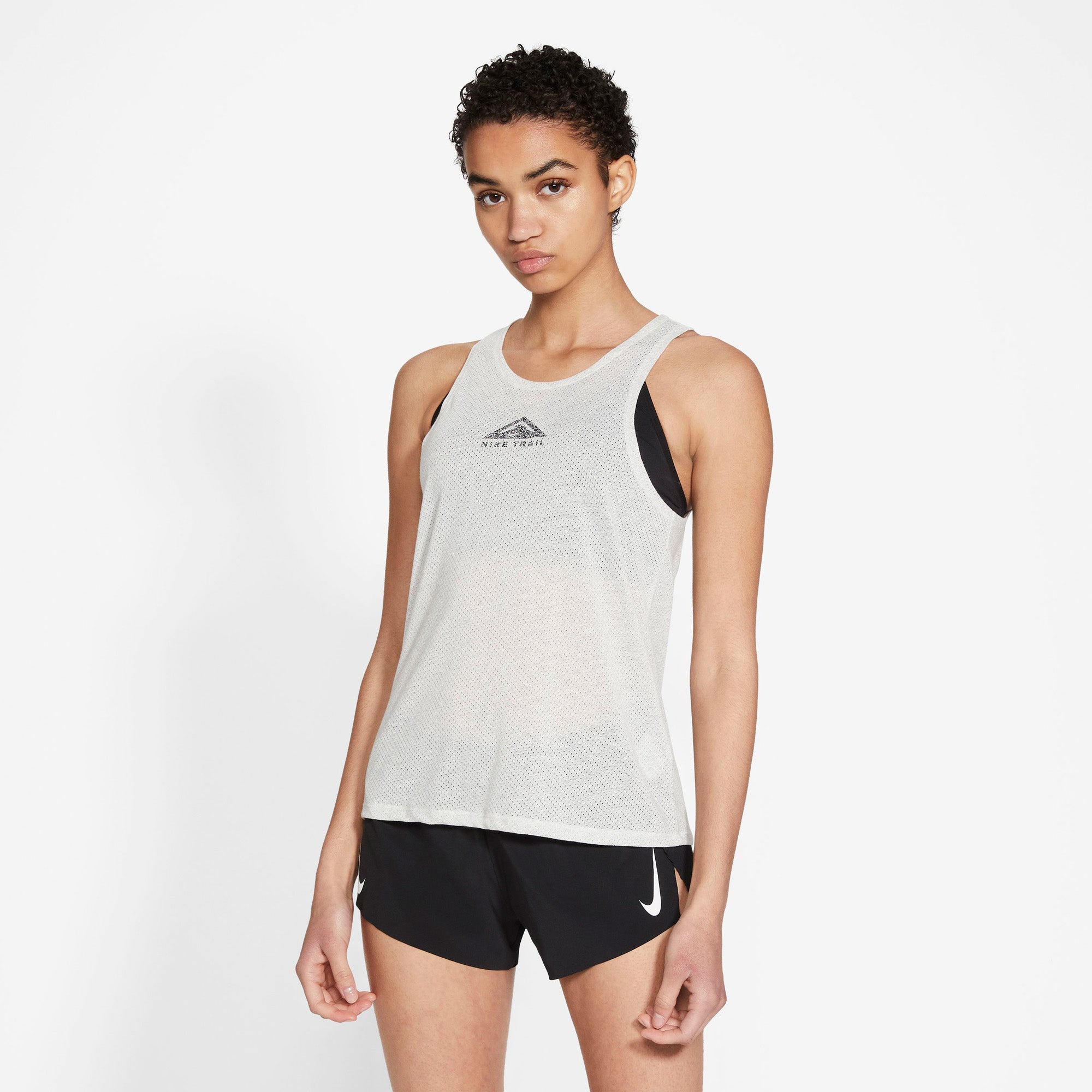 Nike City Sleek Trail Løbetop Dame Xs Hvid Nike City Sleek Trail Løbetop Dame Xs Hvid
