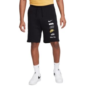 Nike Club Fleece+ French Terry Shorts Herre M Sort