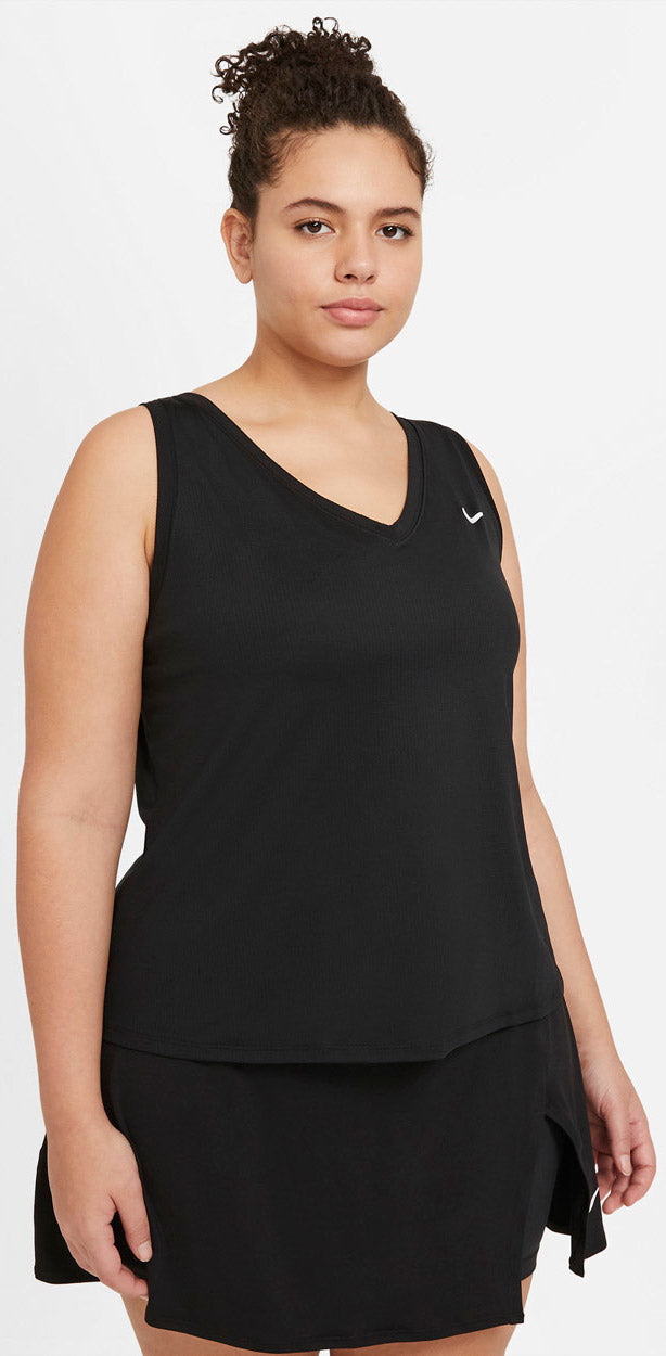 Nike Court Victory Tennistop Dame Sort Nike Court Victory Tennistop Dame Sort