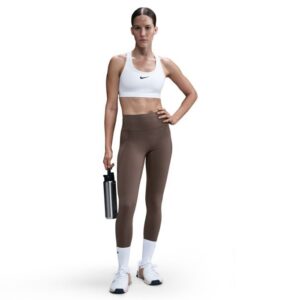 Nike Dri-FIT Pocket Tights Str. L Brun - Komfortable tights til løb med praktiske lommer