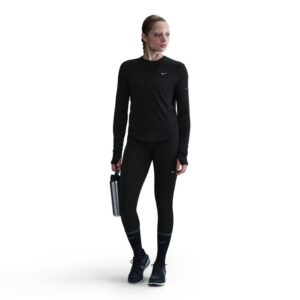 Nike Dri-FIT Swift UV Crew Langærmet T-Shirt Str. L Sort til Dame