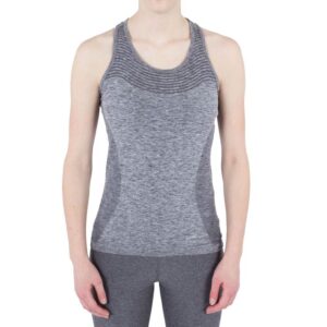 Nike Dri-Fit Knit Tank Top Str. L Dame - Let og åndbar træningstop i grå til løb og fitness