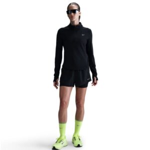 Nike Dri-Fit Swift Half Zip Løbetrøje til Dame - Str. L, Sort, Åndbar og Komfortabel