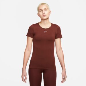 Nike Drifit Adv Aura Slimfit Trænings Tshirt Dame Xs Rød
