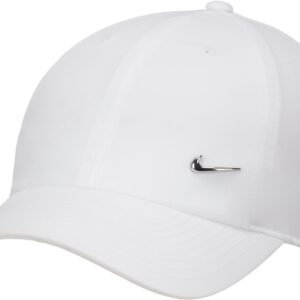Nike Drifit Club Unstructured Metal Swoosh Kasket Unisex Sm Hvid