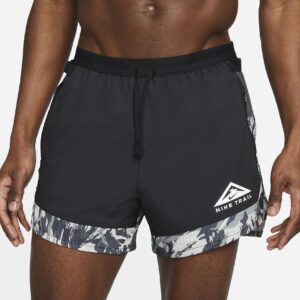 Nike Drifit Flex Stride 5" Brieflined Trail Løbeshorts Herre Sort