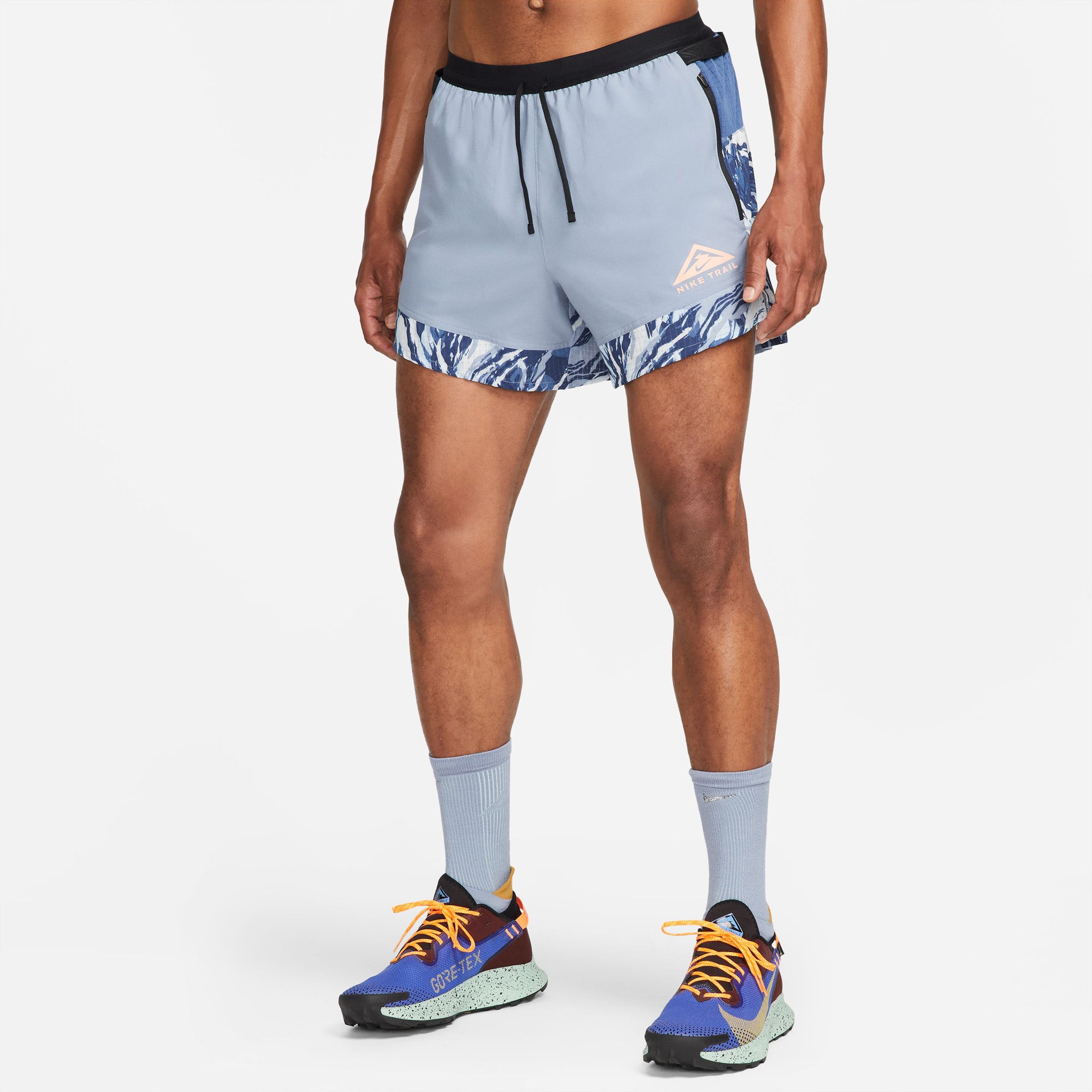 Nike Drifit Flex Stride 5" Brieflined Trail Løbeshorts Herre Xl Blå Nike Drifit Flex Stride 5" Brieflined Trail Løbeshorts Herre Xl Blå