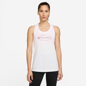 Nike Drifit Icon Clash Træningstop Dame Xs Hvid