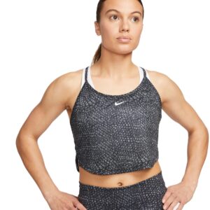 Nike Drifit One Crop Top Dame Xs Sort
