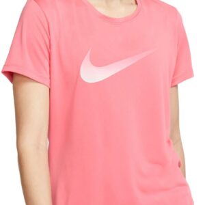 Nike Drifit One Swoosh Tshirt Dame Xs Pink