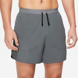 Nike Drifit Stride 5" Brieflined Løbeshorts Herre Grå
