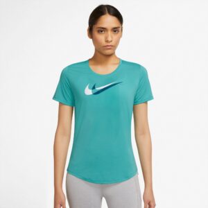 Nike Drifit Swoosh Run Løbe Tshirt Dame Xs Grøn