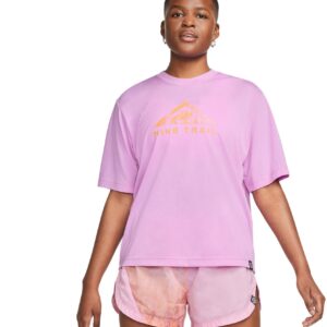 Nike Drifit Trail Tshirt Dame Lilla