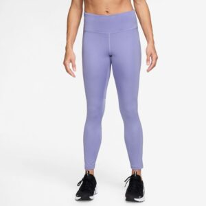 Nike Fast Mid-Rise 7/8 Tights Lilla Str. L til komfortabel løb og træning