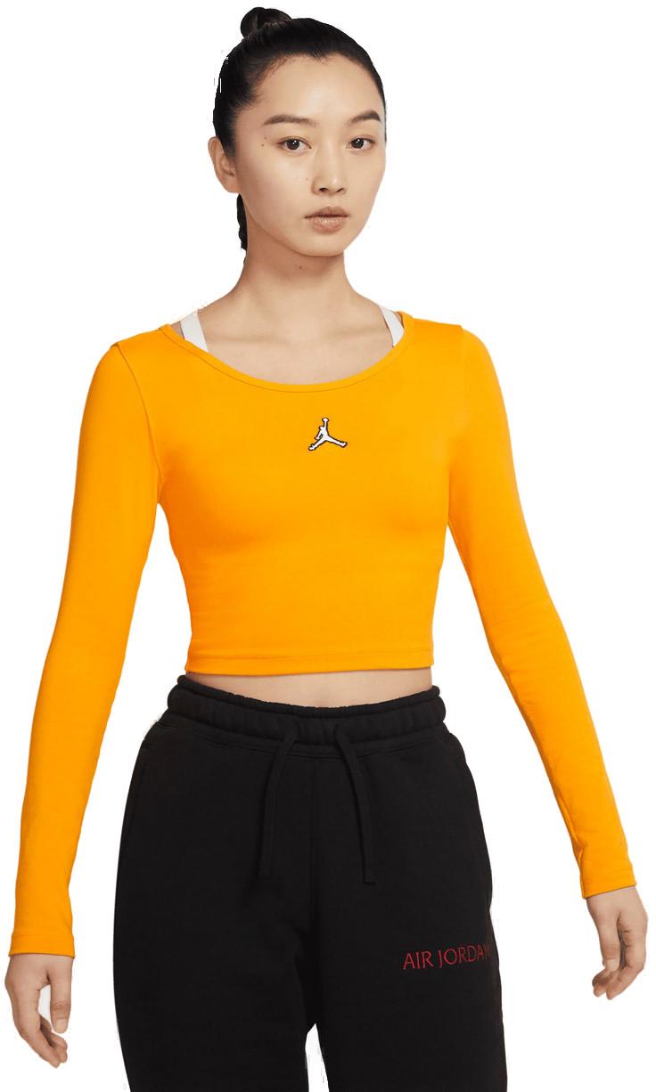 Nike Jordan Flight Crop Top Dame Xs Orange Nike Jordan Flight Crop Top Dame Xs Orange