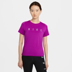 Nike Miler Run Division Tshirt Dame Xs Lilla