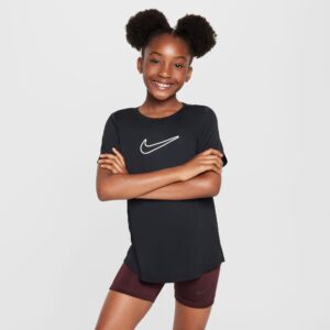 Nike One Girls Drifit Tshirt Dame 137147 / M Sort