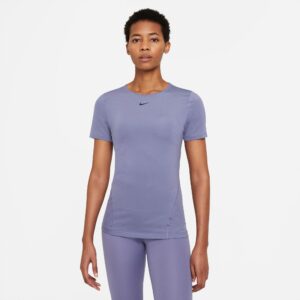 Nike Pro Mesh Tshirt Dame Xs Blå